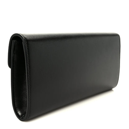Gucci Textured Calfskin Torchon GG Broadway Envelope Clutch Black 3 of 9