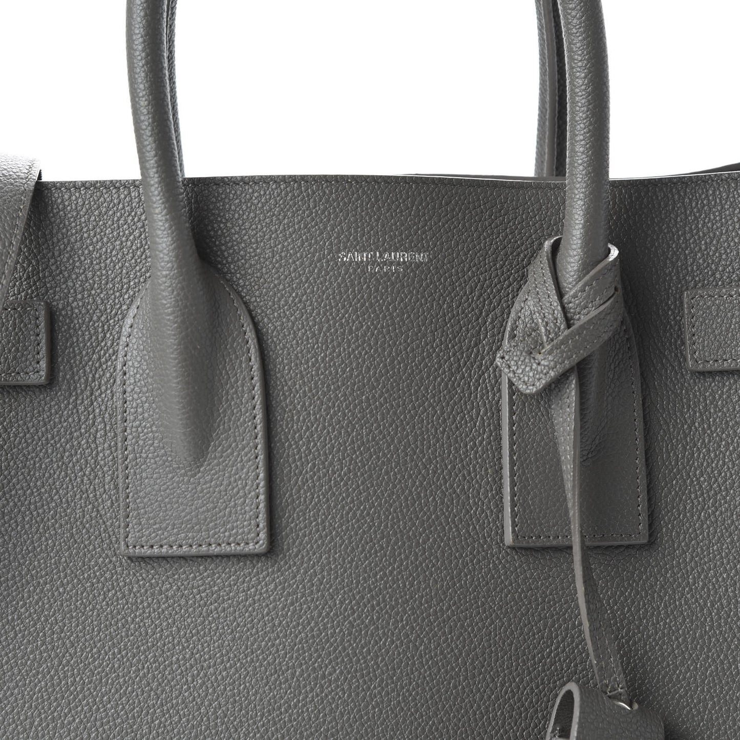 Grained Calfskin Small Sac De Jour Fog