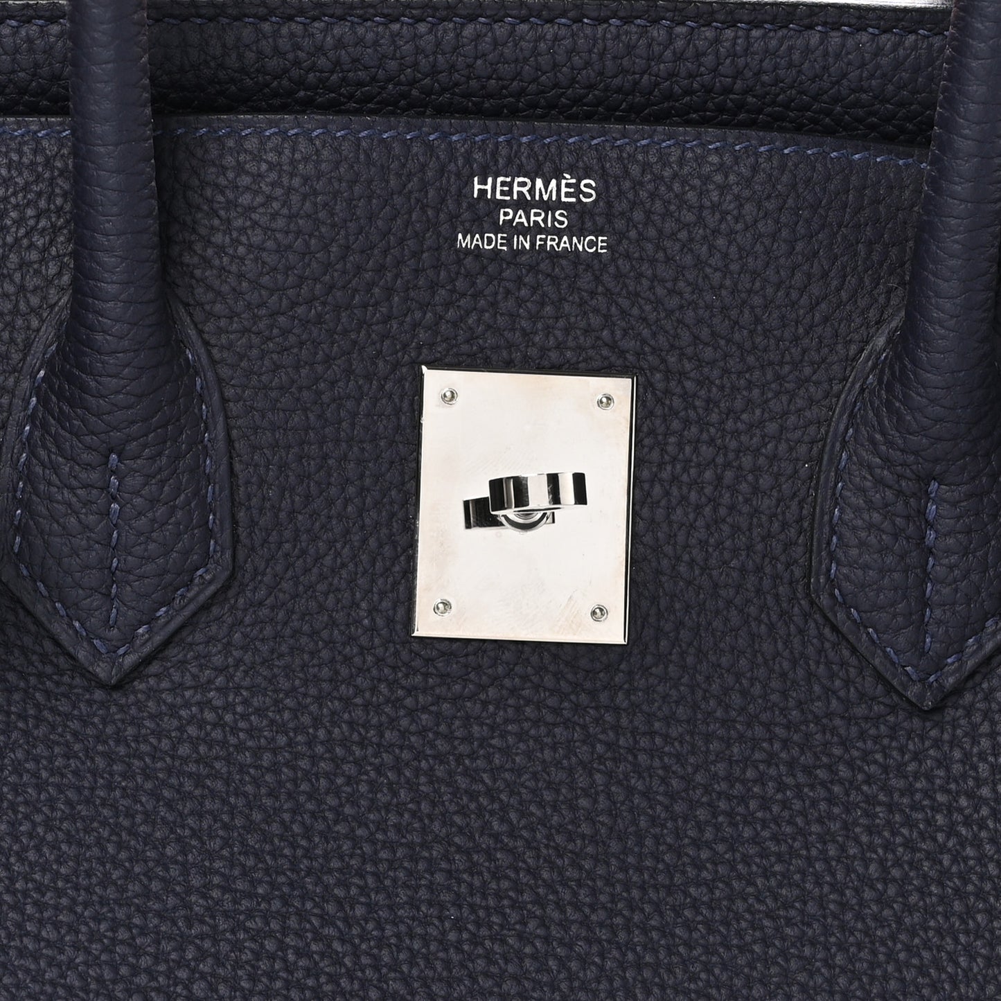 Togo Swift Officier Birkin 35 Bleu Nuit Vert Cypress