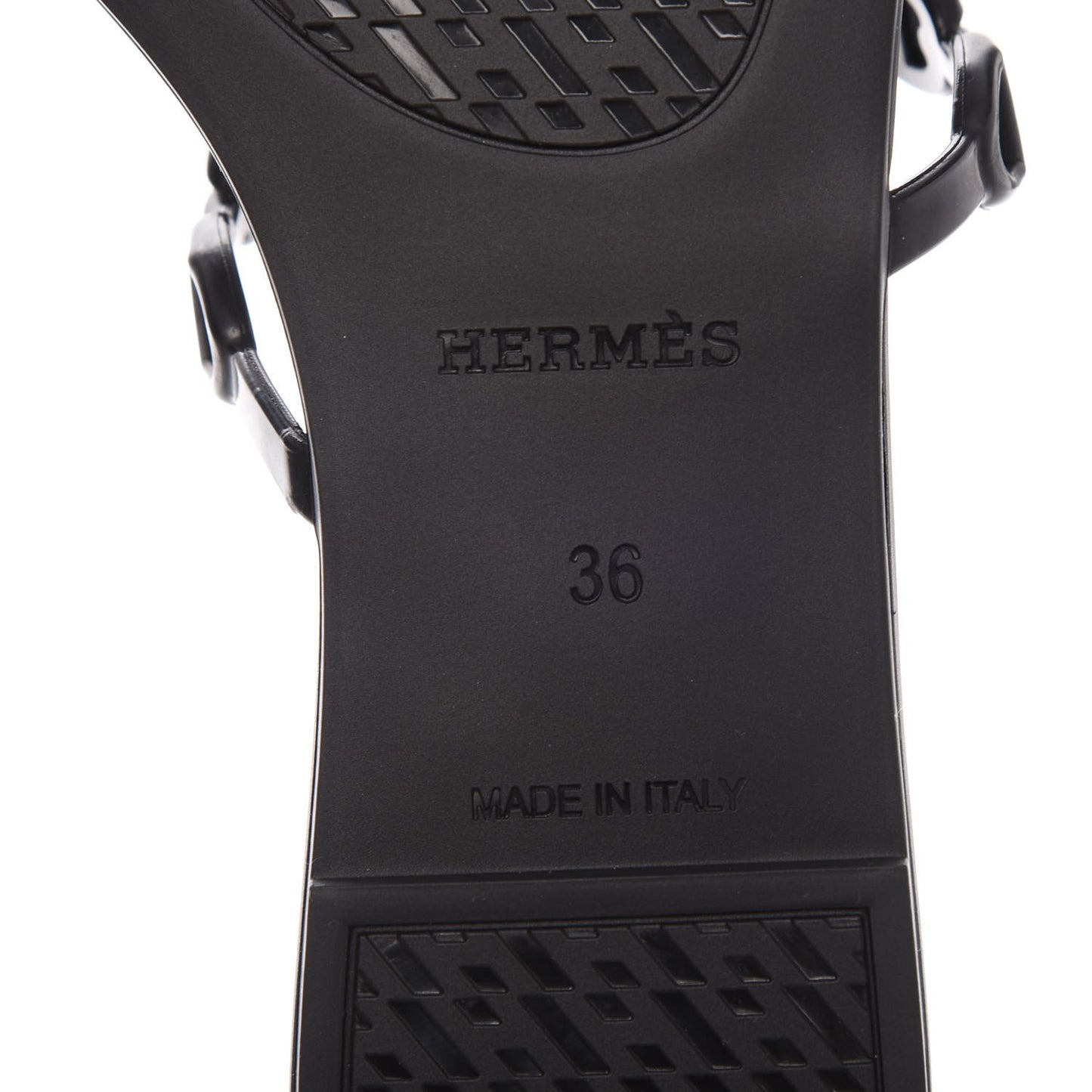 Rubber Chaine d'Ancre Rivage Sandals 36 Black
