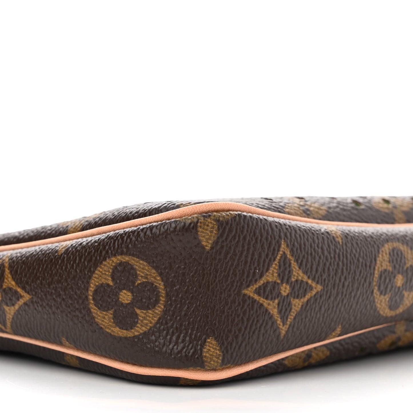 Monogram Perforated Pochette Accessories Bag Green