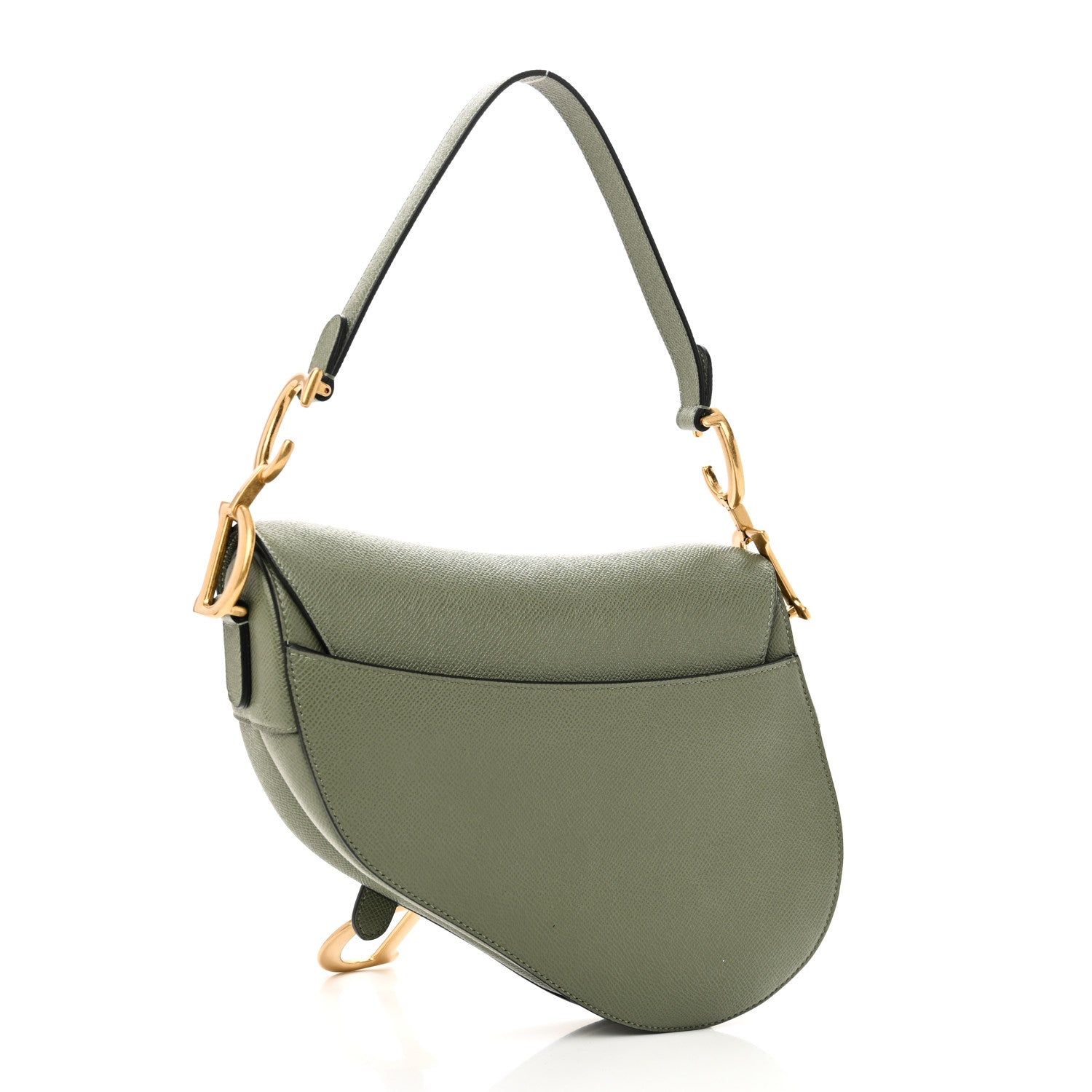 Christian Dior Grained Calfskin Saddle Bag Sage 3 of 11