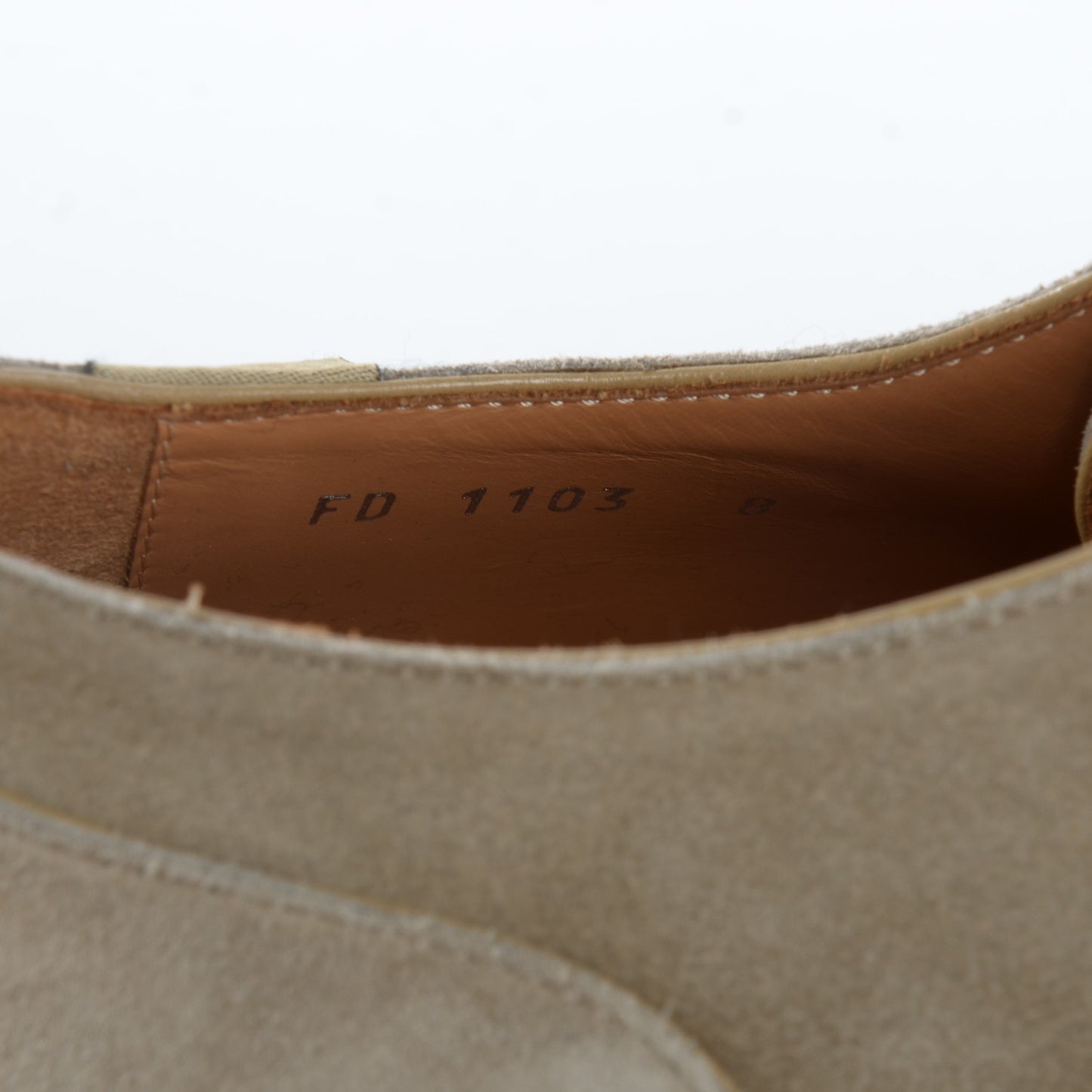 Calfskin Suede Superliner Derby Oxfords 8 Taupe Brown