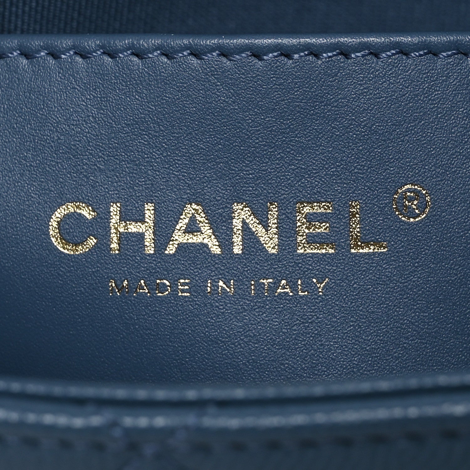 Chanel Caviar Quilted Camellia Chain Around Backpack Blue 6 of 11