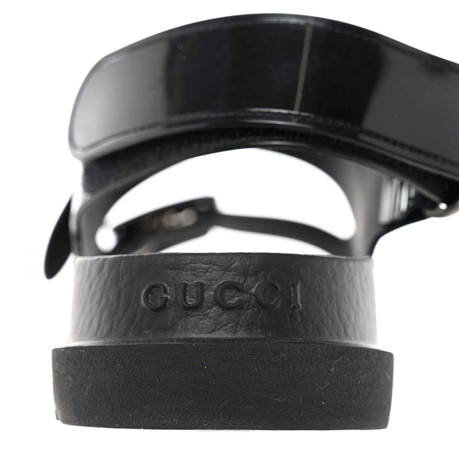 Gucci Rubber Mini Double G Womens Isla Dad Sandals 37 Black 10 of 16