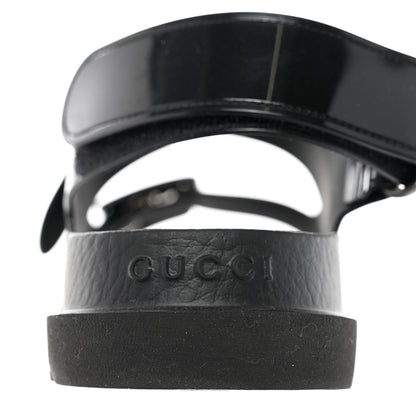 Gucci Rubber Mini Double G Womens Isla Dad Sandals 37 Black 10 of 16