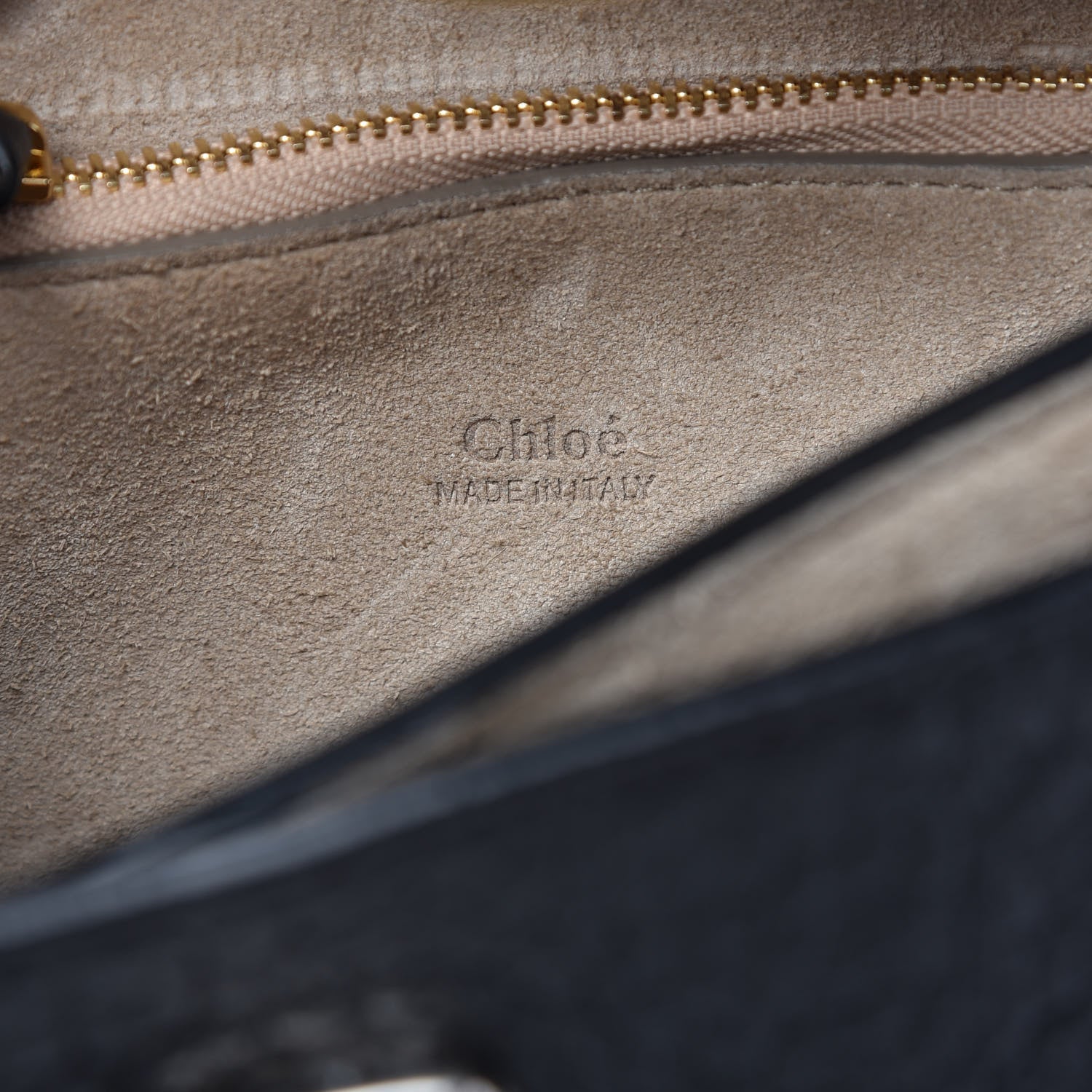 Chloe Large Grain Lambskin Shiny Goatskin Small Faye Shoulder Bag Black 8 of 9
