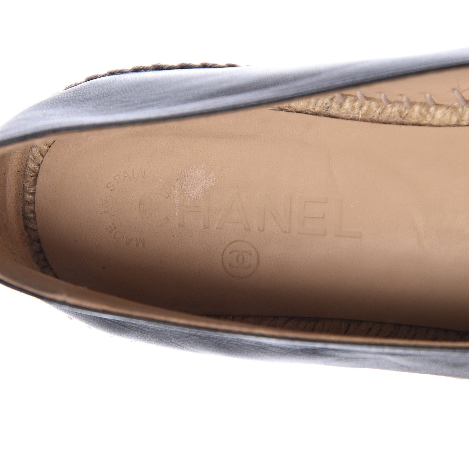 Chanel Lambskin CC Espadrilles 40 Black 8 of 13