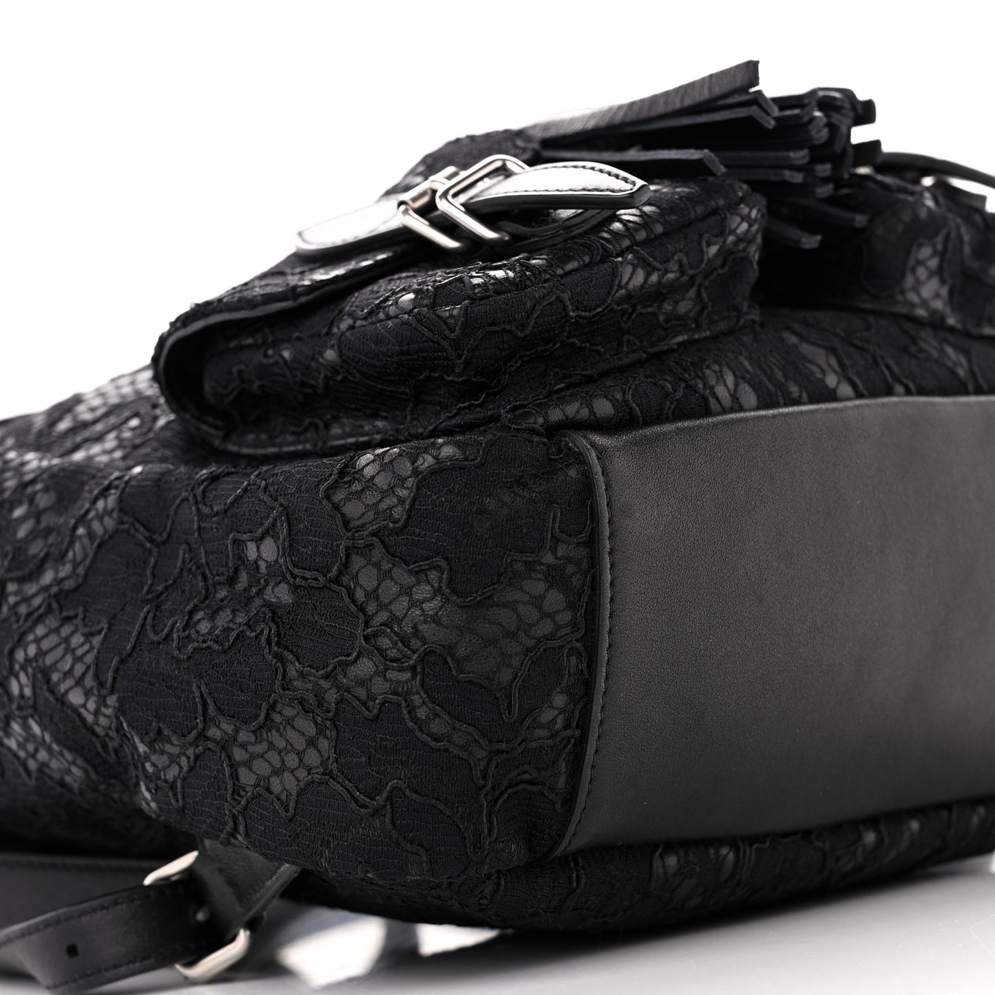 Lace Calfskin Festival Backpack Black