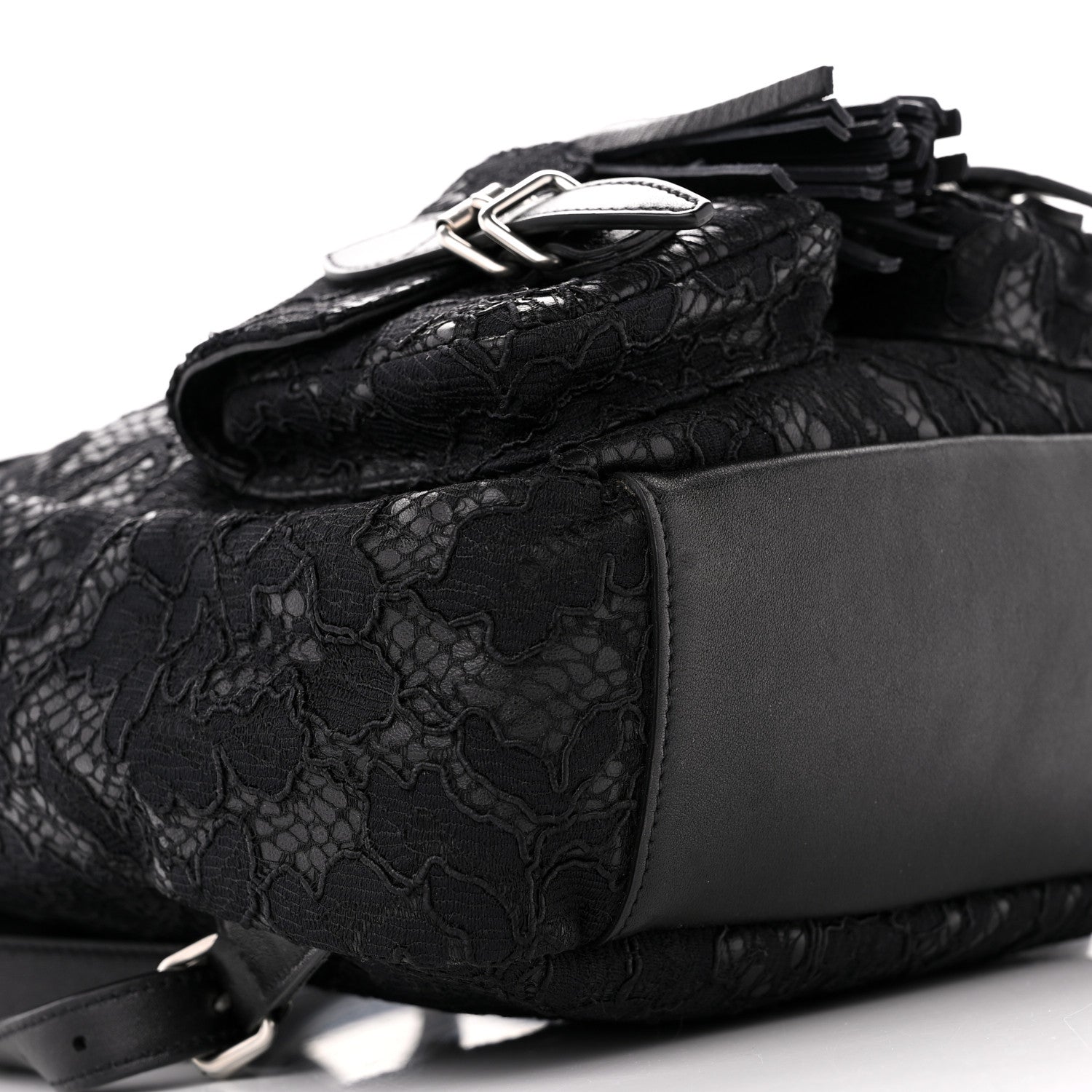 Saint Laurent Lace Calfskin Festival Backpack Black 9 of 14