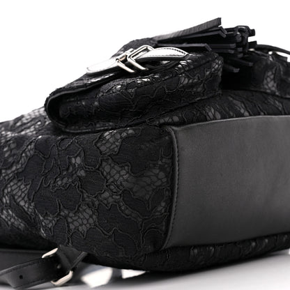 Saint Laurent Lace Calfskin Festival Backpack Black 9 of 14
