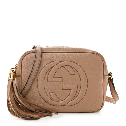 Gucci Pebbled Calfskin Small Soho Disco Bag Camelia 1 of 13
