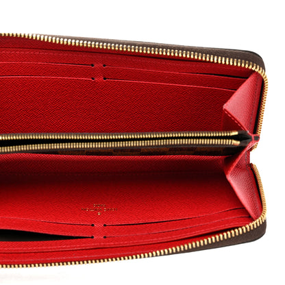 Louis Vuitton Damier Ebene Clemence Wallet Cherry 5 of 6