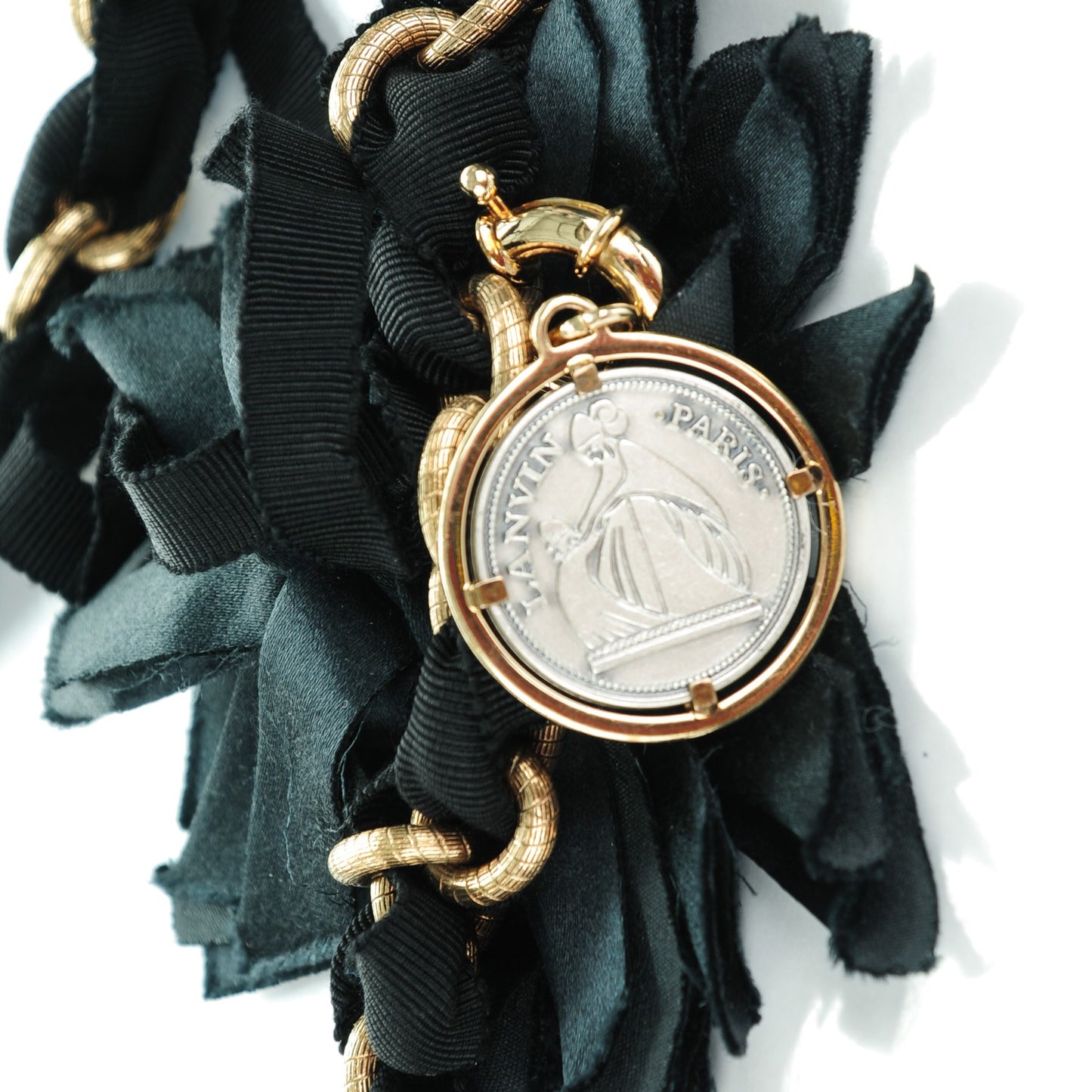 Satin Quilted Mini Happy Pop Crossbody Black