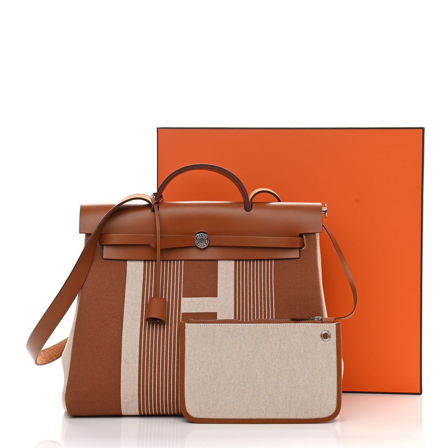Vache Hunter Toile H Vibration Herbag Zip 39 MM Fauve Ecru Beige