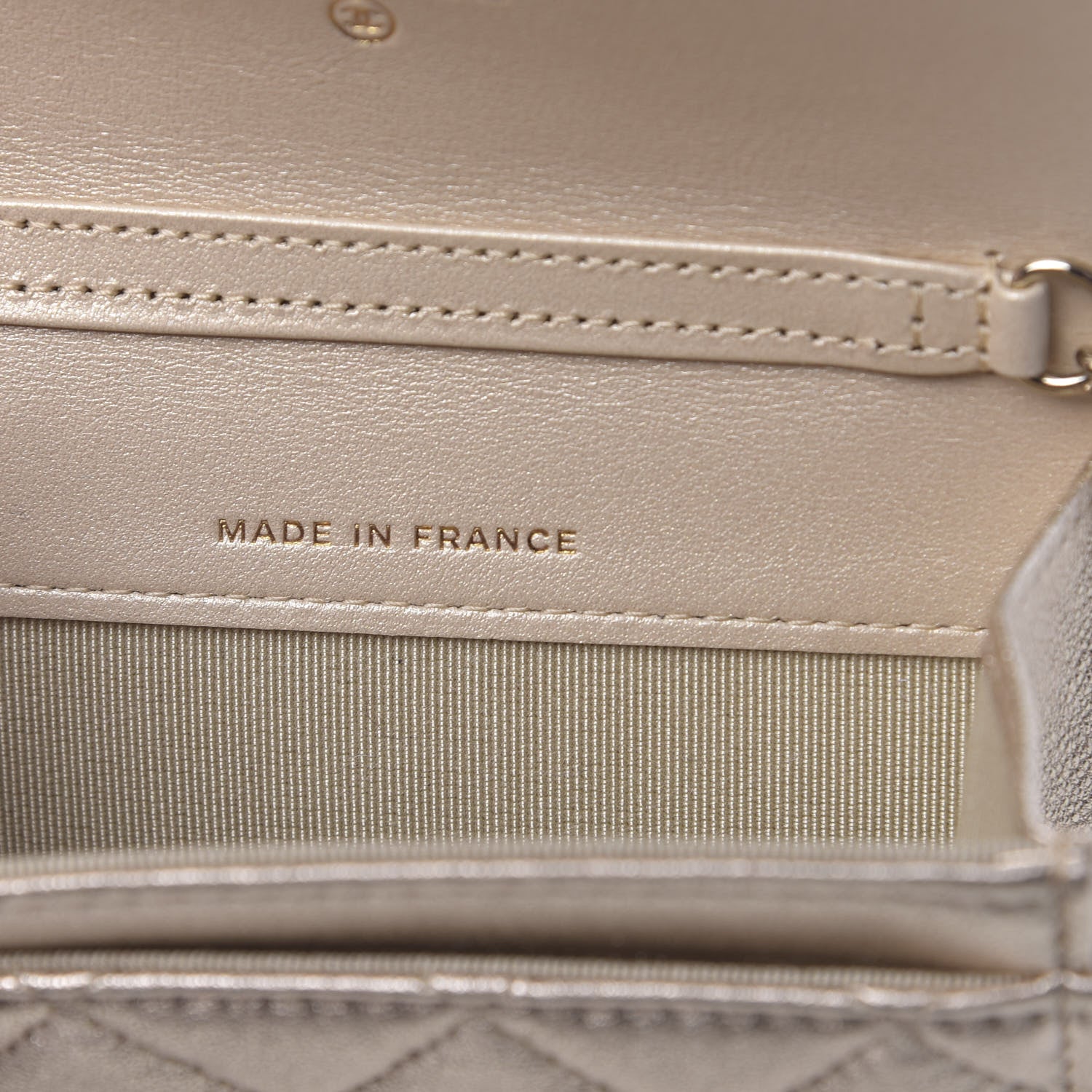Chanel Metallic Lambskin Quilted Flap Chain Waist Bag Gold 6 of 11