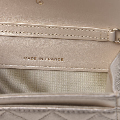 Chanel Metallic Lambskin Quilted Flap Chain Waist Bag Gold 6 of 11