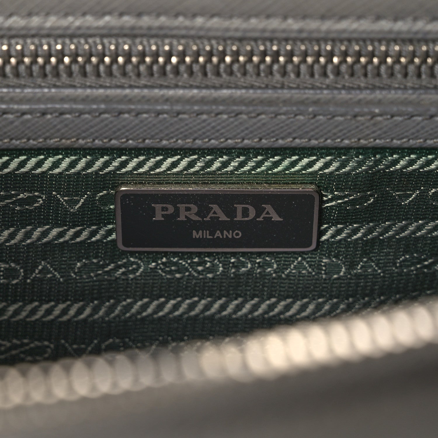 Prada Saffiano Small Galleria Double Zip Tote Marmo 6 of 9
