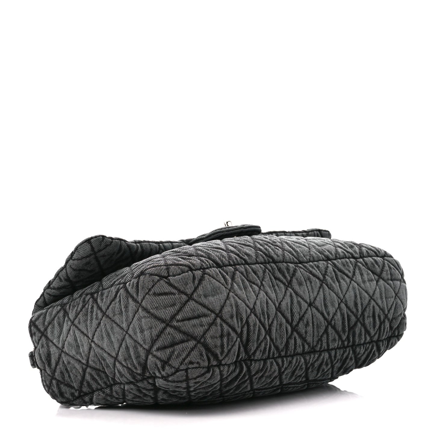 Denim Quilted Denimpression Flap Grey Black