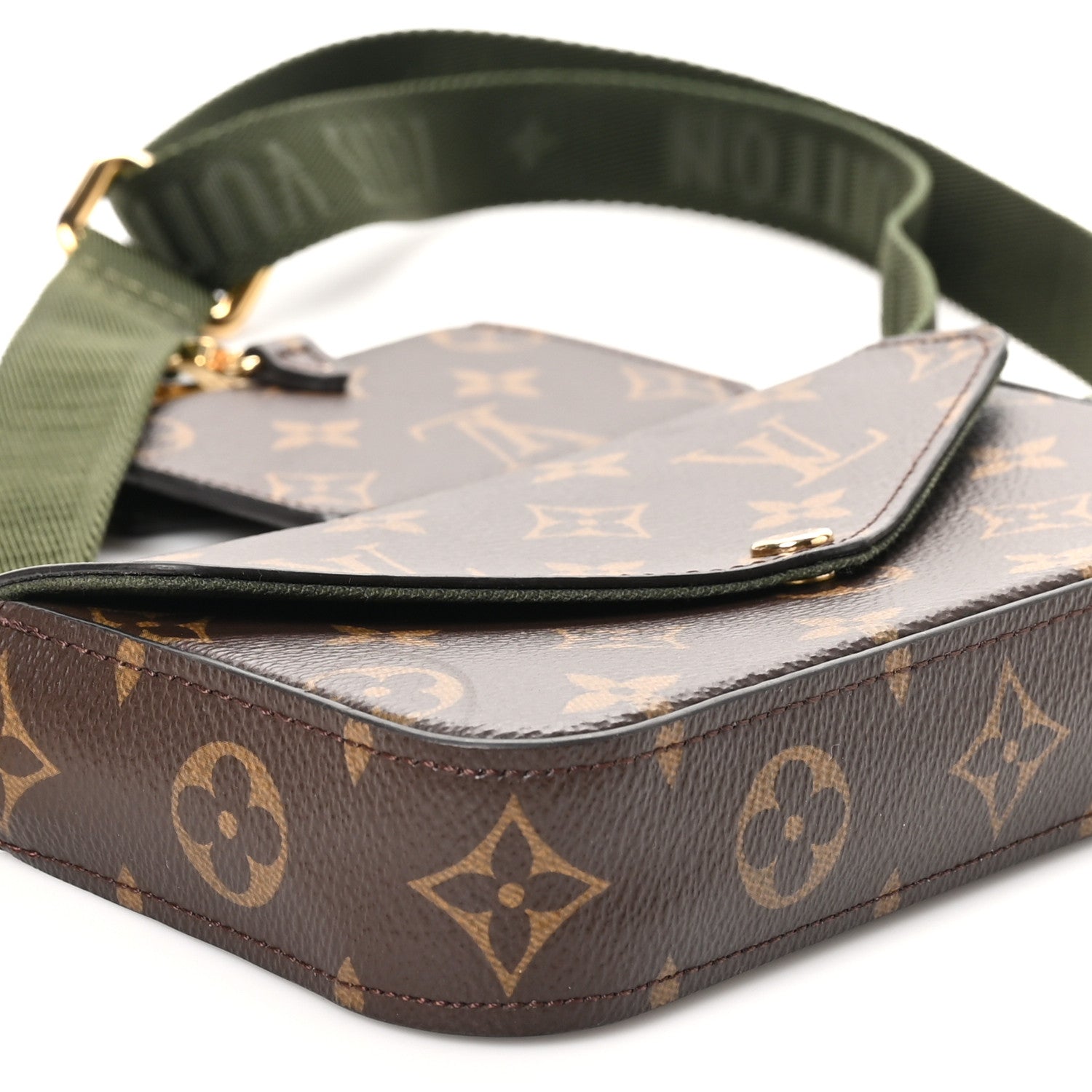 Louis Vuitton Monogram Felicie Strap & Go Kaki 8 of 10