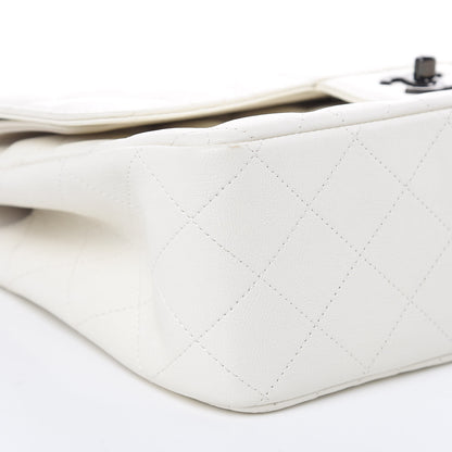 Chanel Calfskin Quilted Jumbo Double Flap White 8 of 9