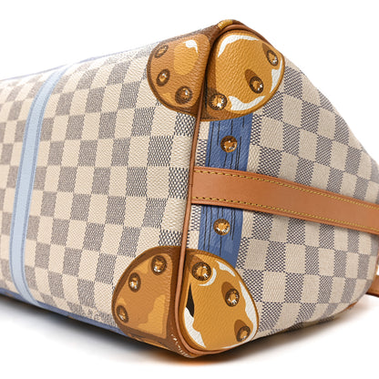 Louis Vuitton Damier Azur Summer Trunks Speedy Bandouliere 30 9 of 9