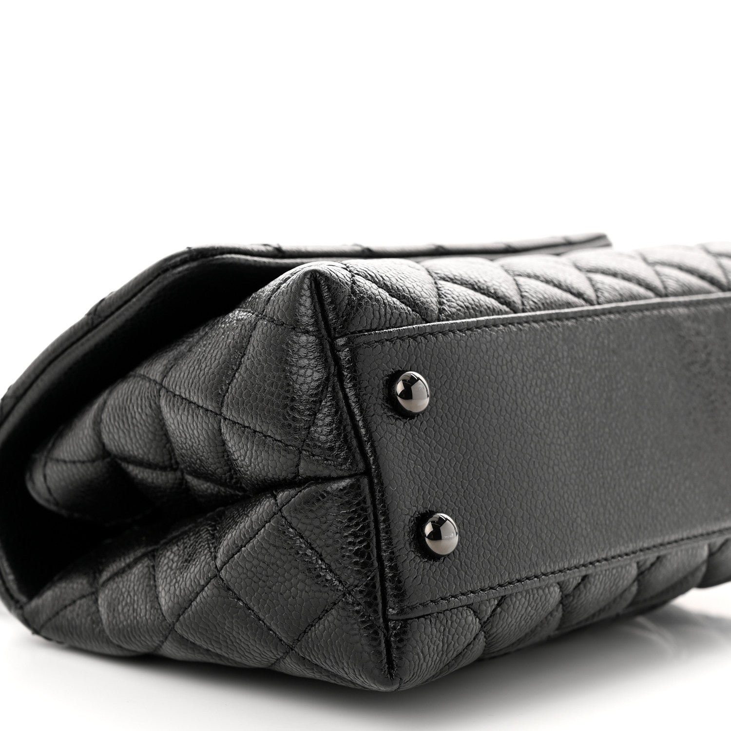 Chanel Caviar Quilted Mini Coco Handle Flap So Black 9 of 12