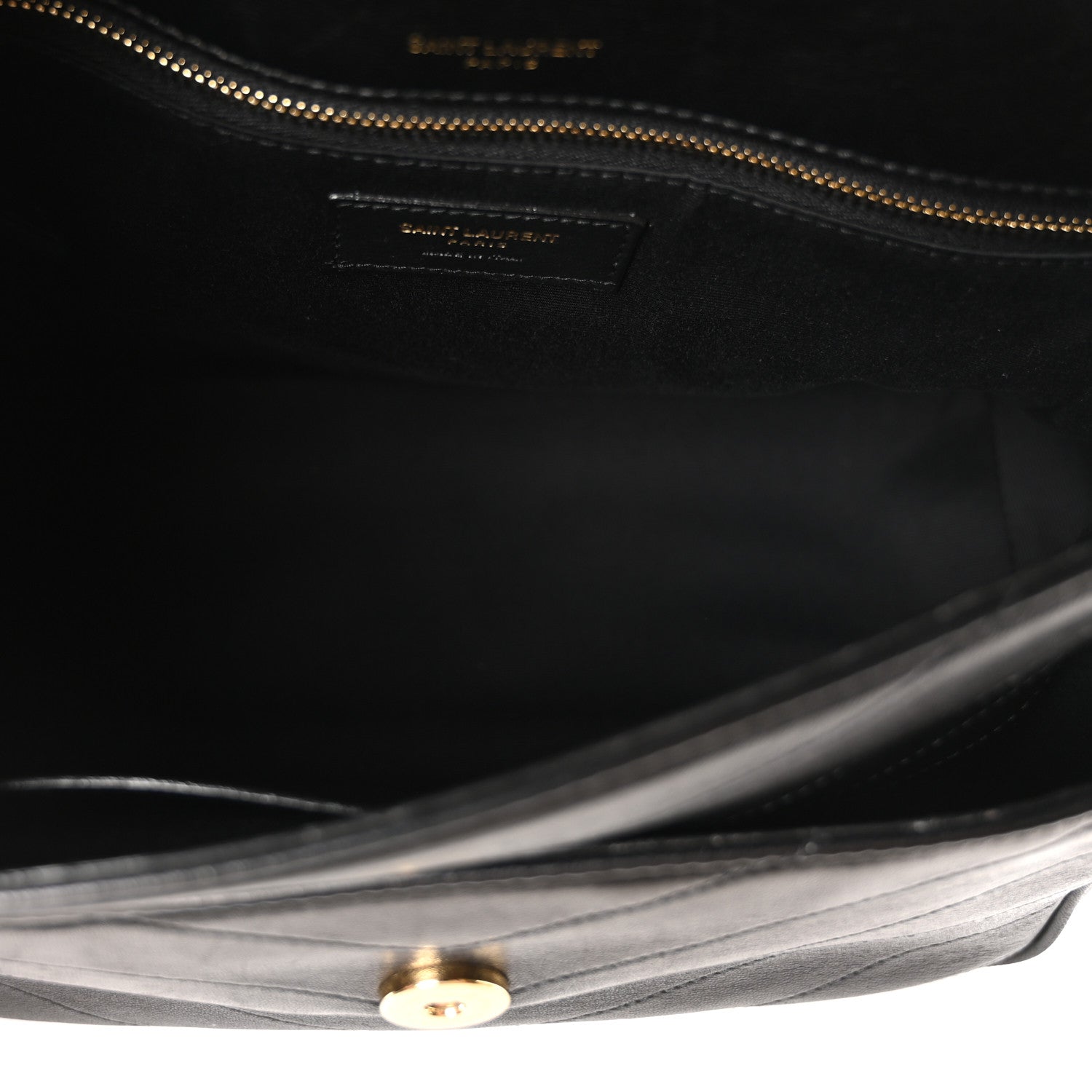 Saint Laurent Lambskin Matelasse Monogram Medium Niki Chain Satchel Black 5 of 10