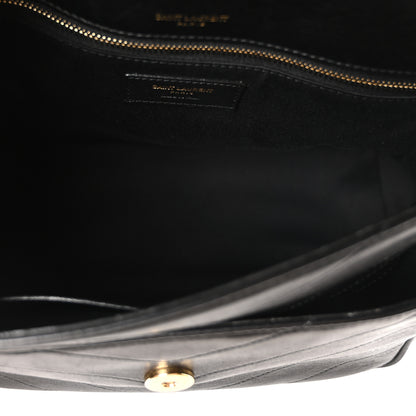 Saint Laurent Lambskin Matelasse Monogram Medium Niki Chain Satchel Black 5 of 10