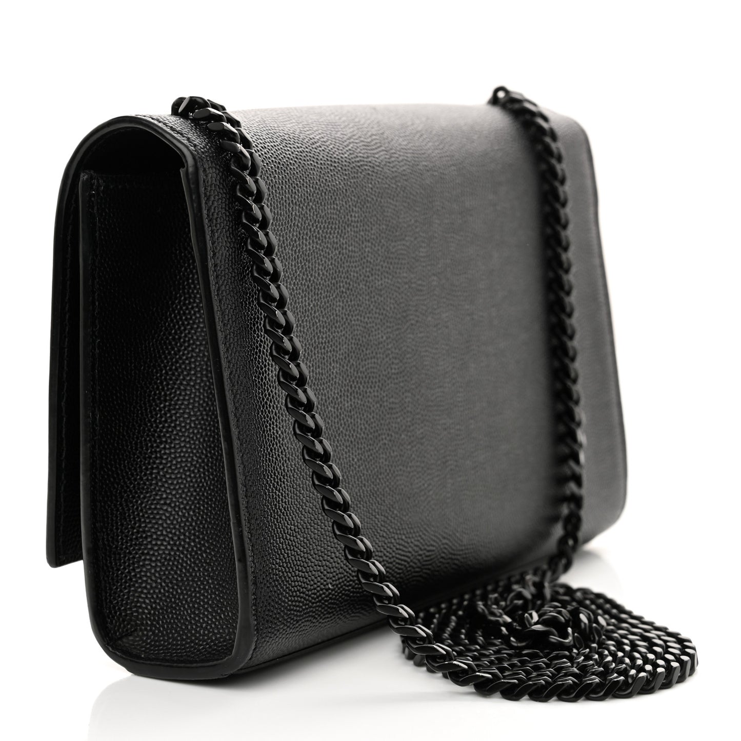 Grain De Poudre Small Monogram Monochrome Kate Satchel Black