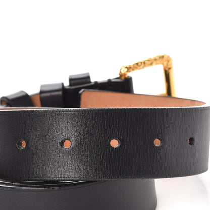 Louis Vuitton Calfskin Hammer Buckle Belt 90 36 Black 4 of 7