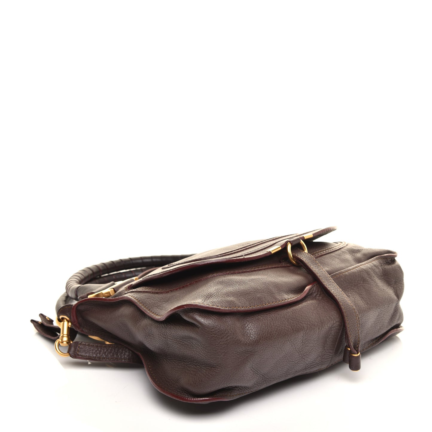 Calfskin Medium Marcie Satchel Truffle