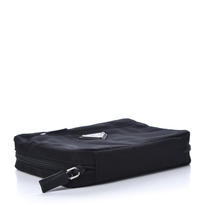 Prada Tessuto Nylon Saffiano Necessaaire Pouch Black 4 of 11