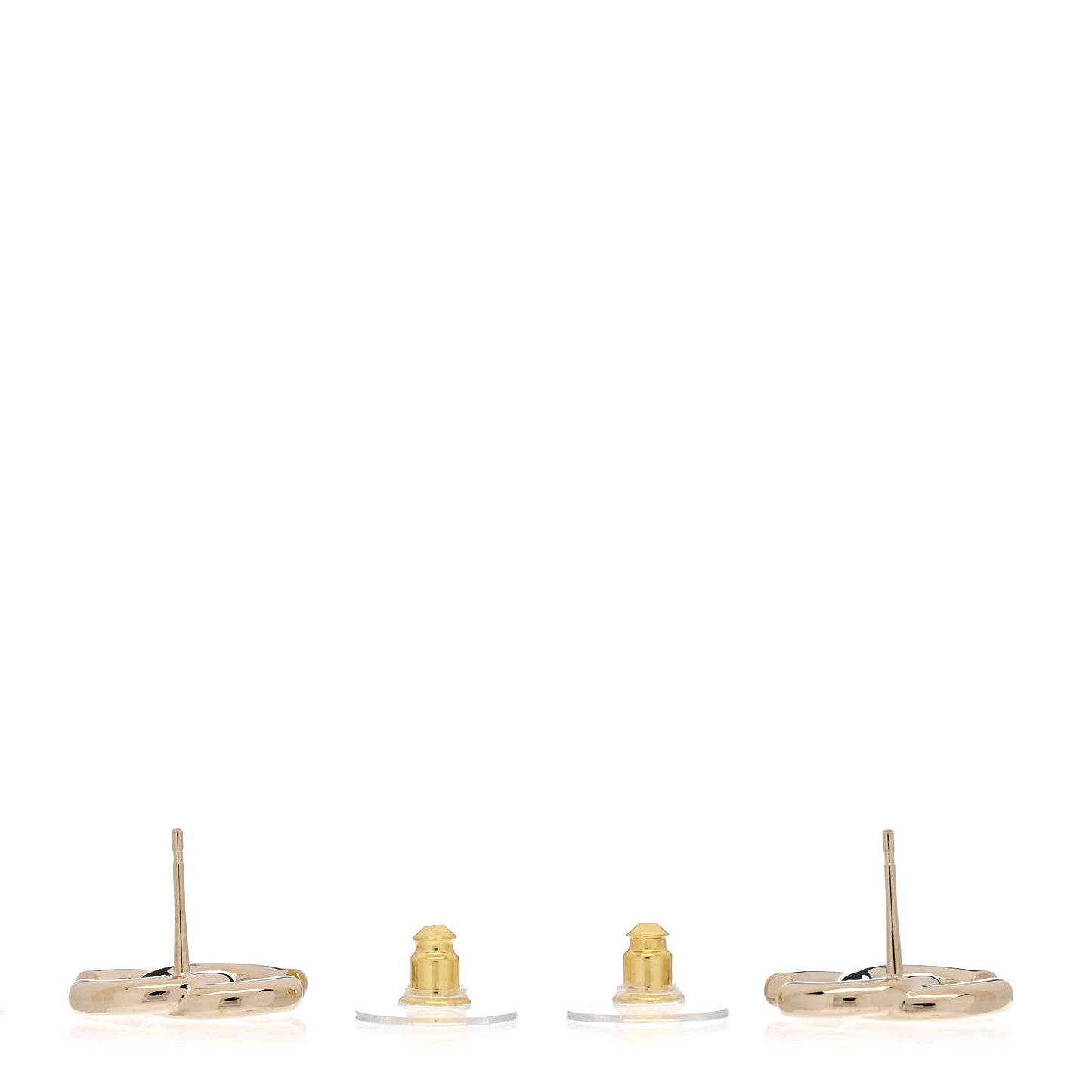 Metal CC Earrings Gold