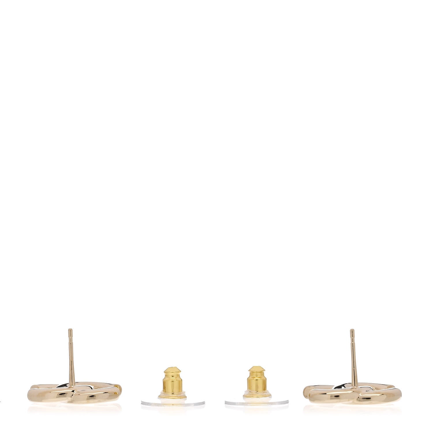 Chanel Metal CC Earrings Gold 3 of 5