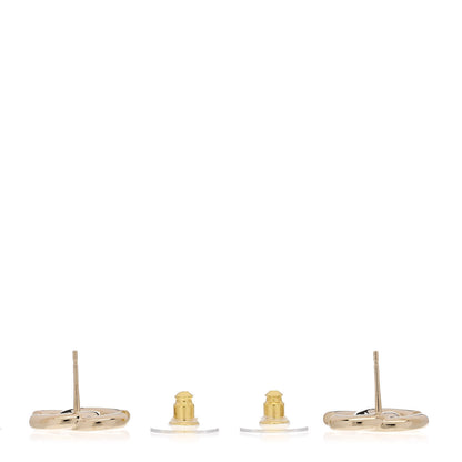 Chanel Metal CC Earrings Gold 3 of 5