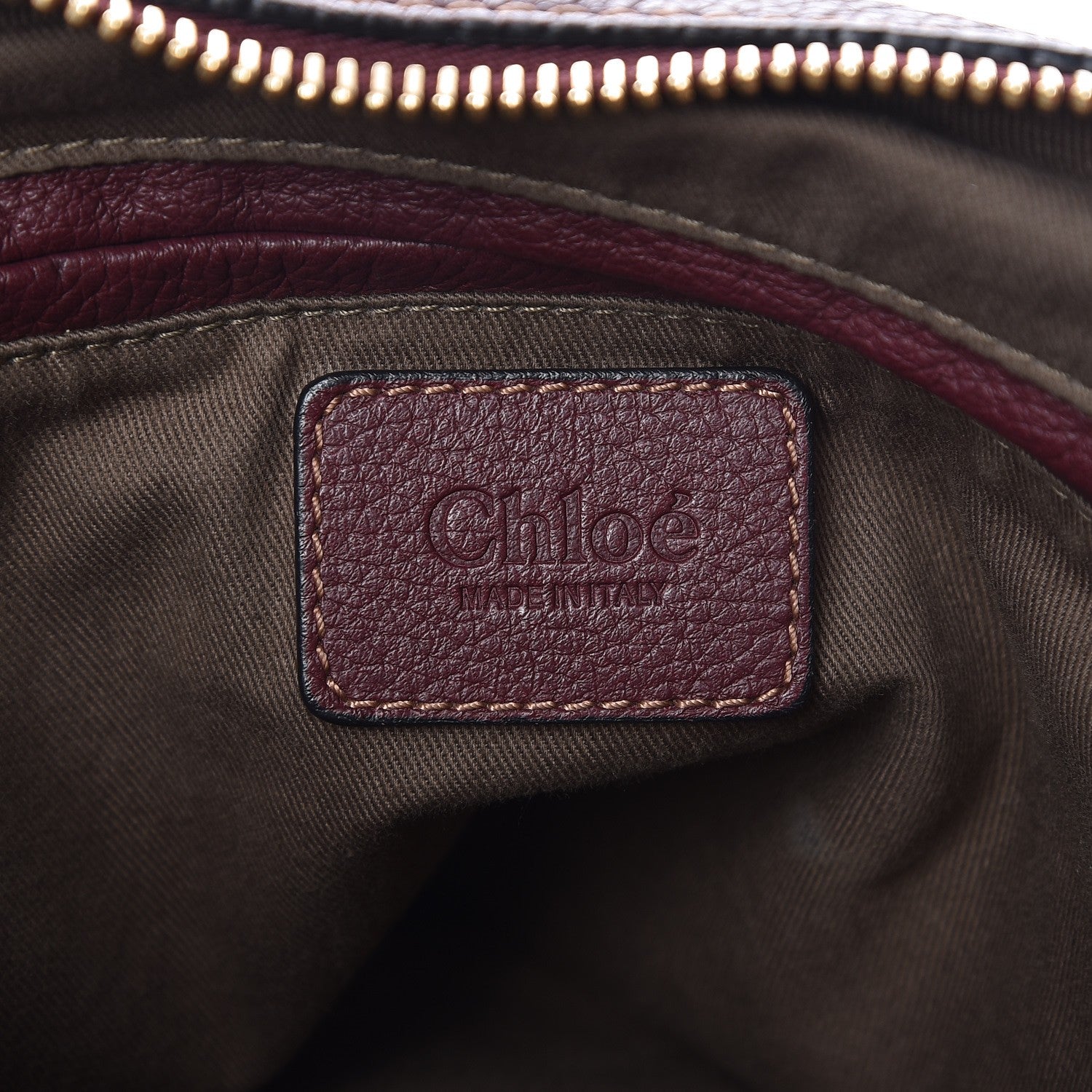 Chloe Calfskin Medium Marcie Satchel Burgundy 7 of 11
