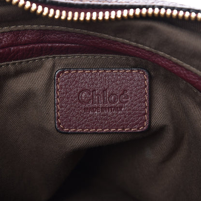 Chloe Calfskin Medium Marcie Satchel Burgundy 7 of 11