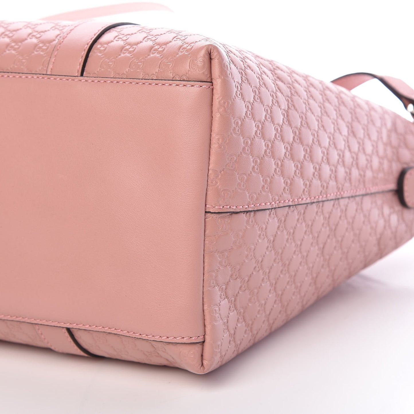 Soft Microguccissima Medium Zippered Satchel Soft Pink