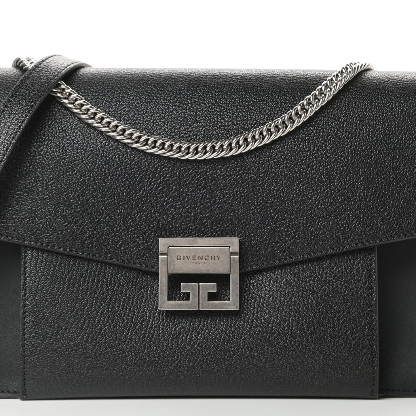 Sugar Goatskin Medium GV3 Shoulder Bag Black