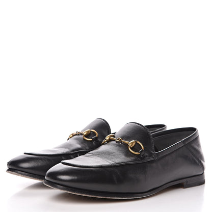 Gucci Lambskin Womens Brixton Horsebit Loafers 36 Black 3 of 14
