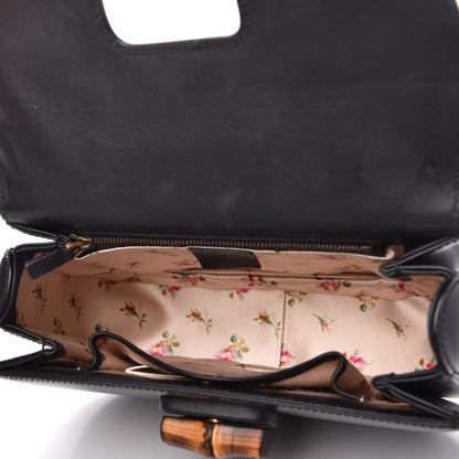Gucci Calfskin Plexiglass Medium Classic 2 Top Handle Bag Black 5 of 10
