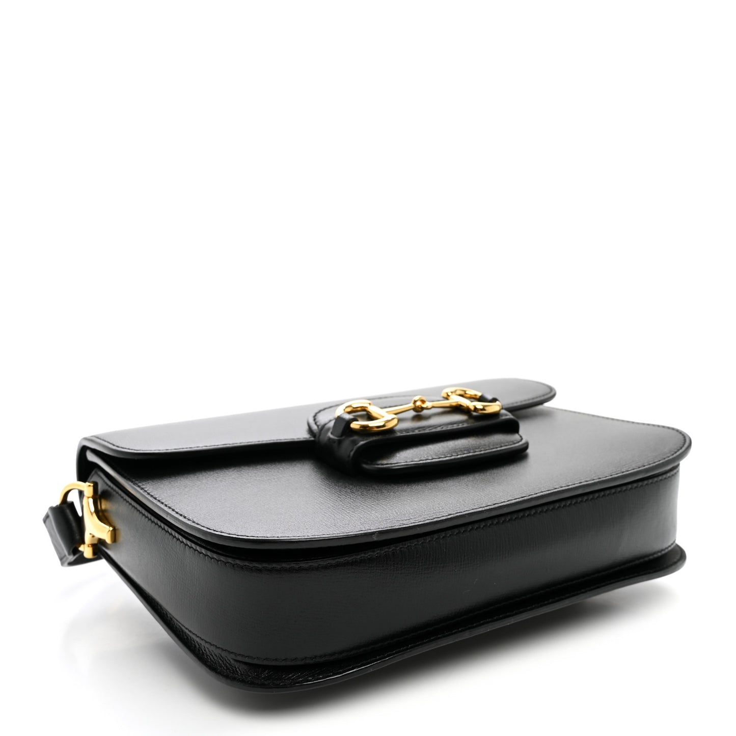 Azalea Calfskin Horsebit 1955 Shoulder Bag Black