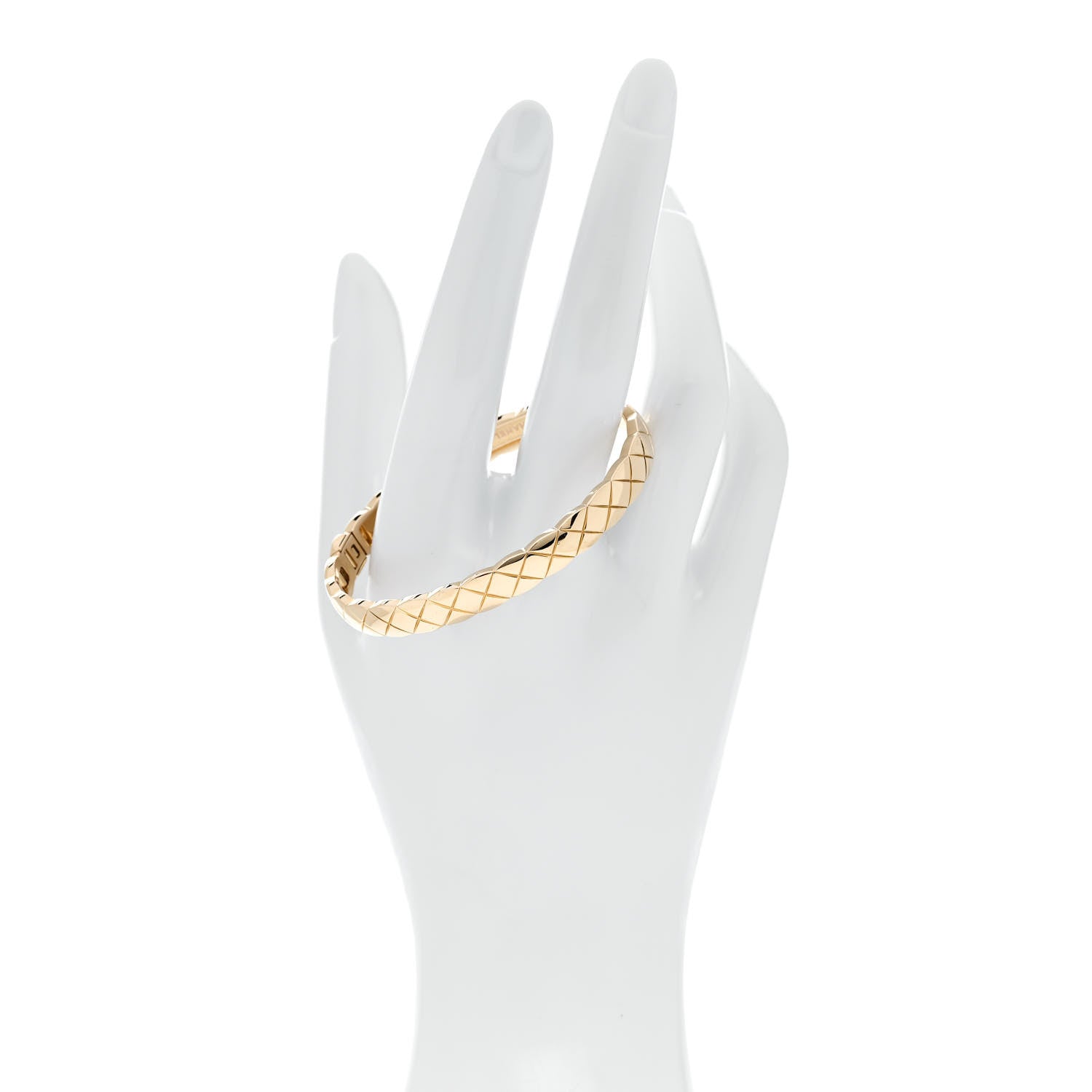 Chanel 18K Yellow Gold Coco Crush Bangle Bracelet S 2 of 5