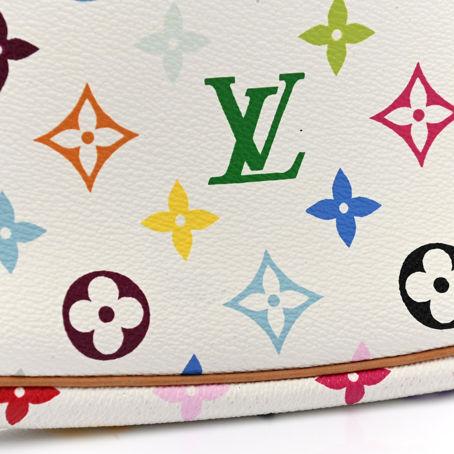 Monogram Multicolor Pochette Accessories White