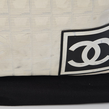 Chanel Nylon Sport Backpack Tote Beige Black 13 of 15