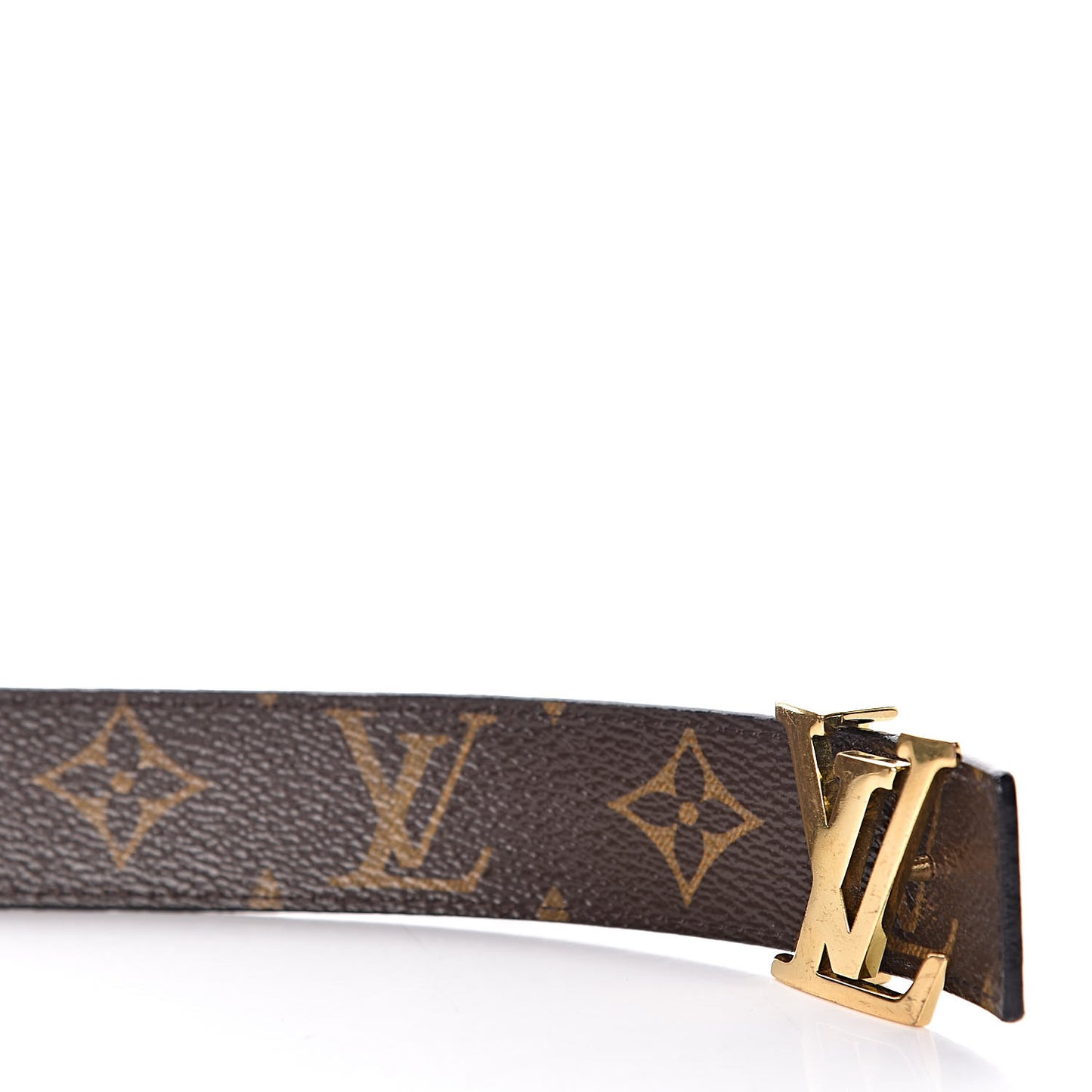 Calfskin Monogram 30mm LV Initiales Reversible Belt 80 32 Black