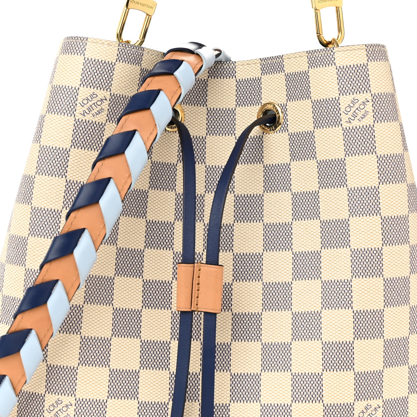 Damier Azur Braided Neonoe MM Blue
