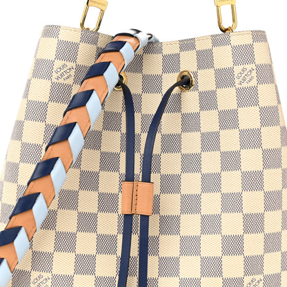 Louis Vuitton Damier Azur Braided Neonoe MM Blue 8 of 11
