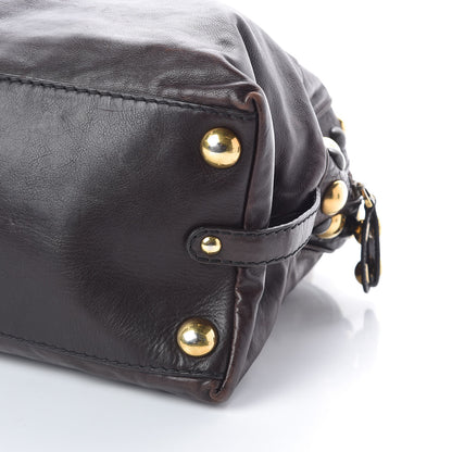 Gucci Calfskin Large Babouska Dome Satchel Dark Brown 11 of 11